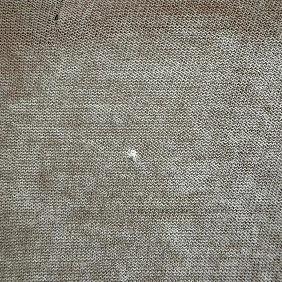 525 America Small Longline Cardigan Tan Gray Thin Knit Open Sweater - Picture 8 of 8